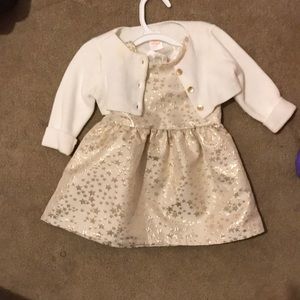 Baby dress and sweater